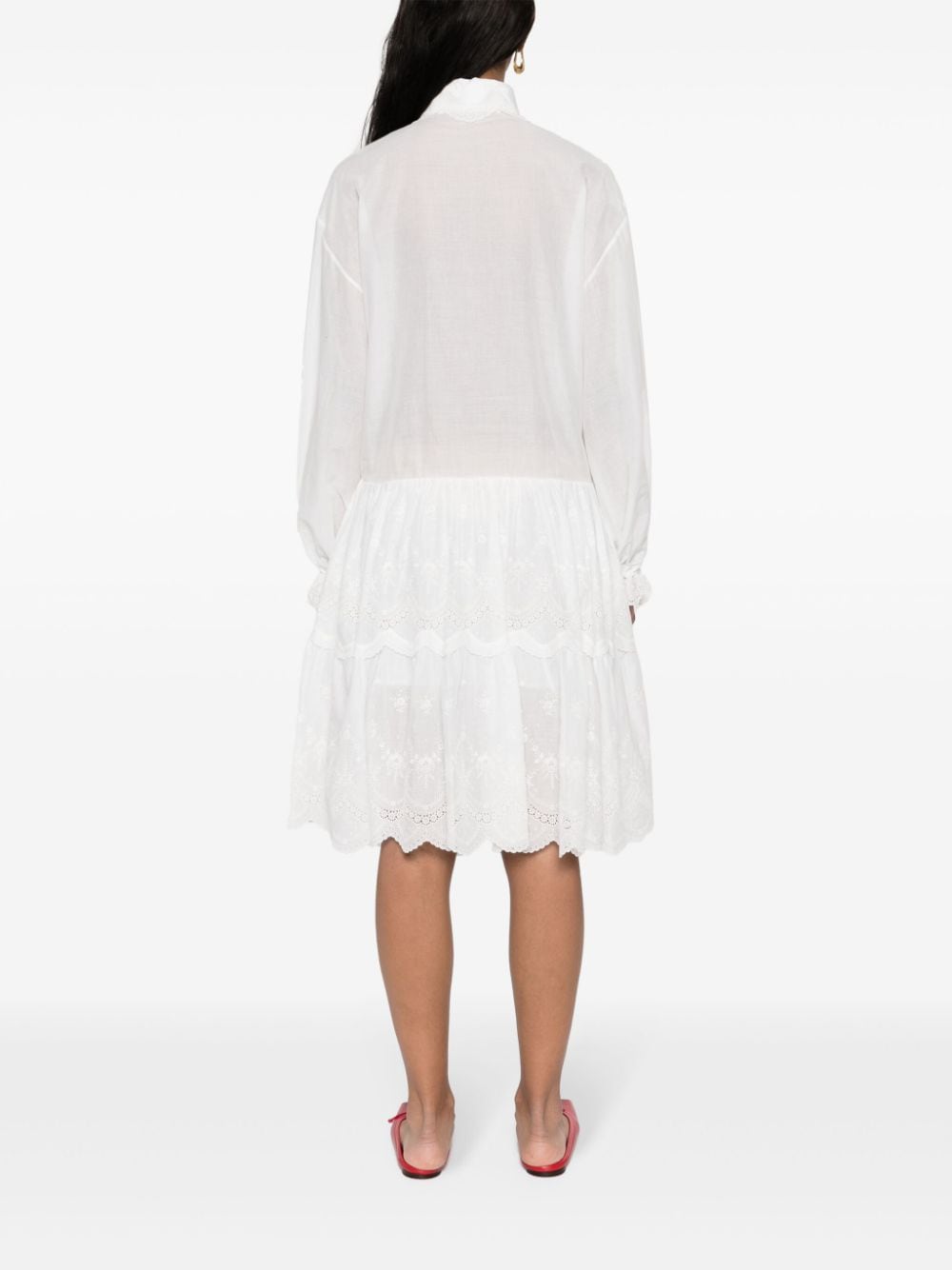 Ermanno Scervino Embroidered shirt dress-Dresses-Ermanno Scervino-38-Urbanheer