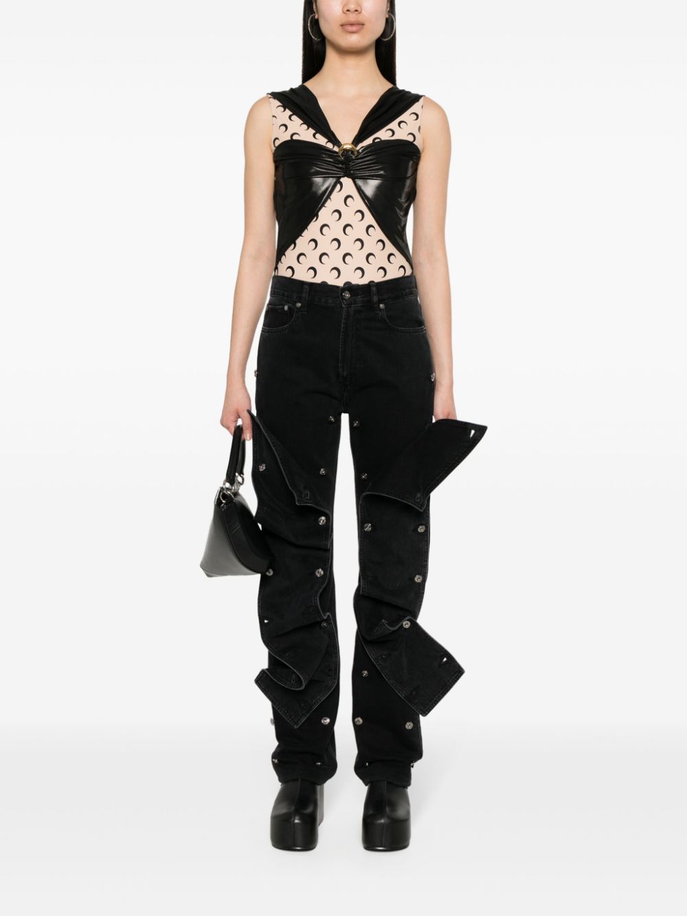 MARINE SERRE Top Black-Topwear-Marine Serre-M-Urbanheer