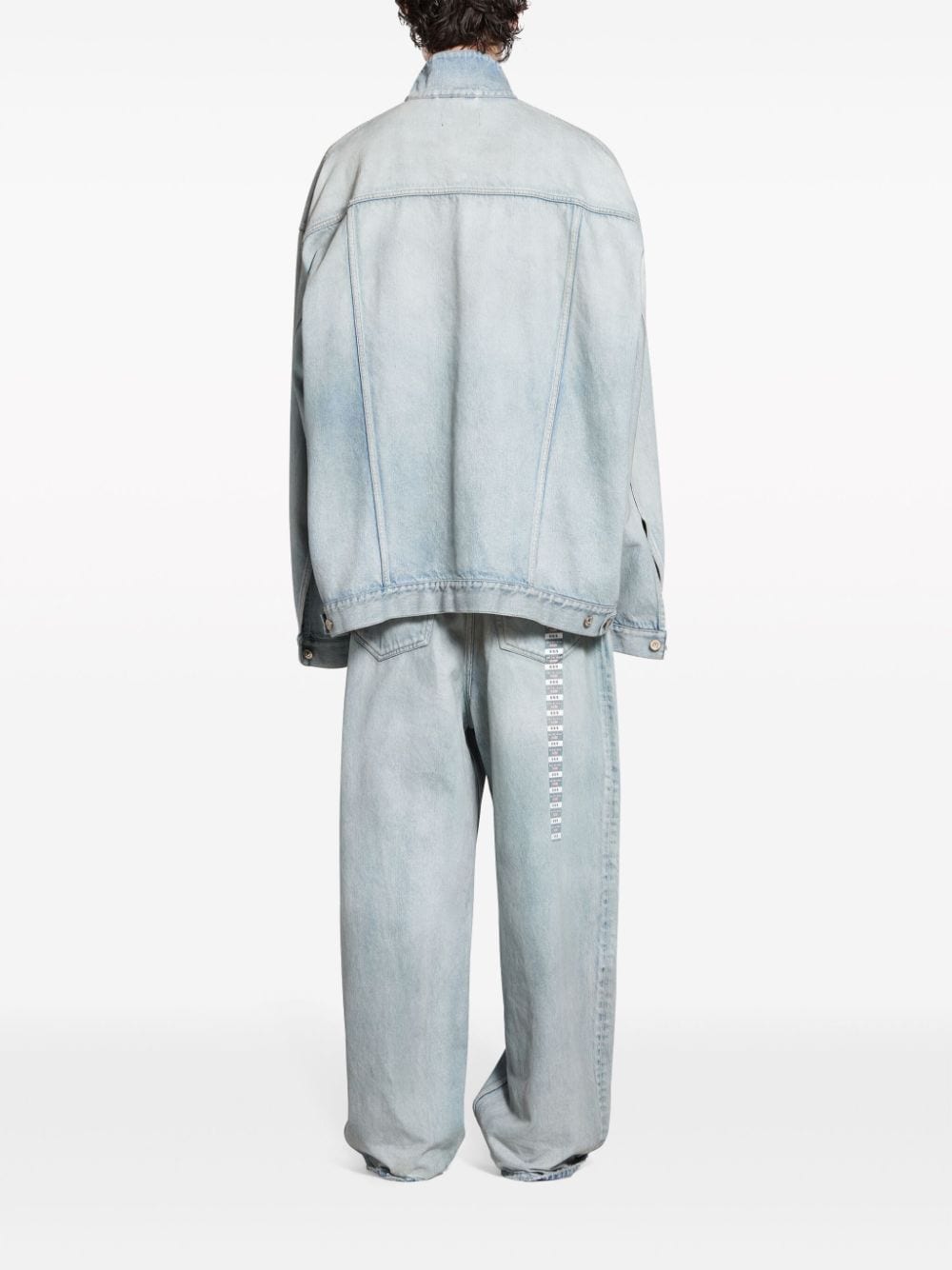 Balenciaga Denim jacket with flap pockets and drop shoulder-Jackets-Balenciaga-1-Urbanheer