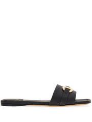 Ferragamo Gancini-plaque leather slides-Sandals-Ferragamo-5.5-Urbanheer