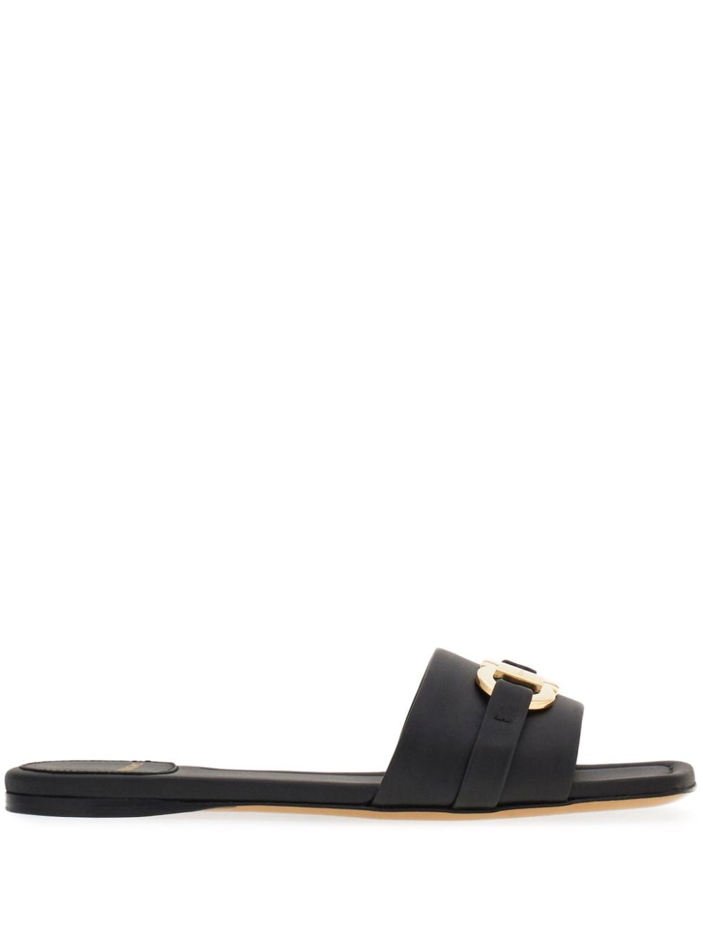 Ferragamo Gancini-plaque leather slides-Sandals-Ferragamo-5.5-Urbanheer