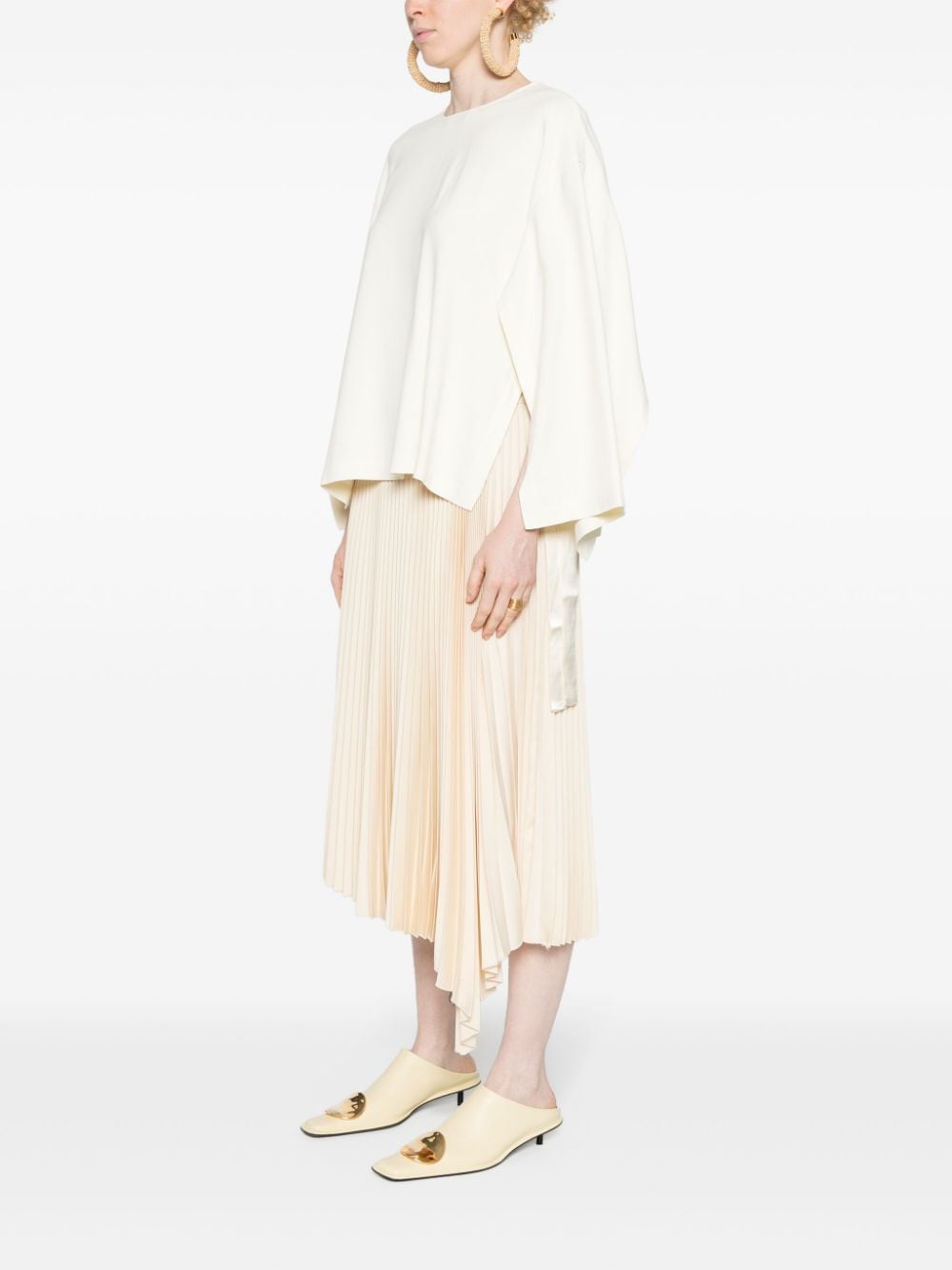 Erika Cavallini Semi-Couture Top White-Topwear-Erika Cavallini Semi-Couture-40-Urbanheer