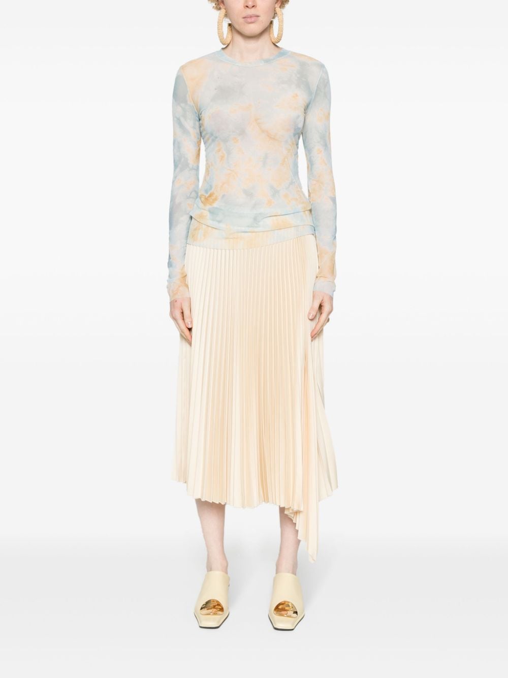 Erika Cavallini Semi-Couture T-shirts and Polos Clear Blue-Topwear-Erika Cavallini Semi-Couture-38-Urbanheer