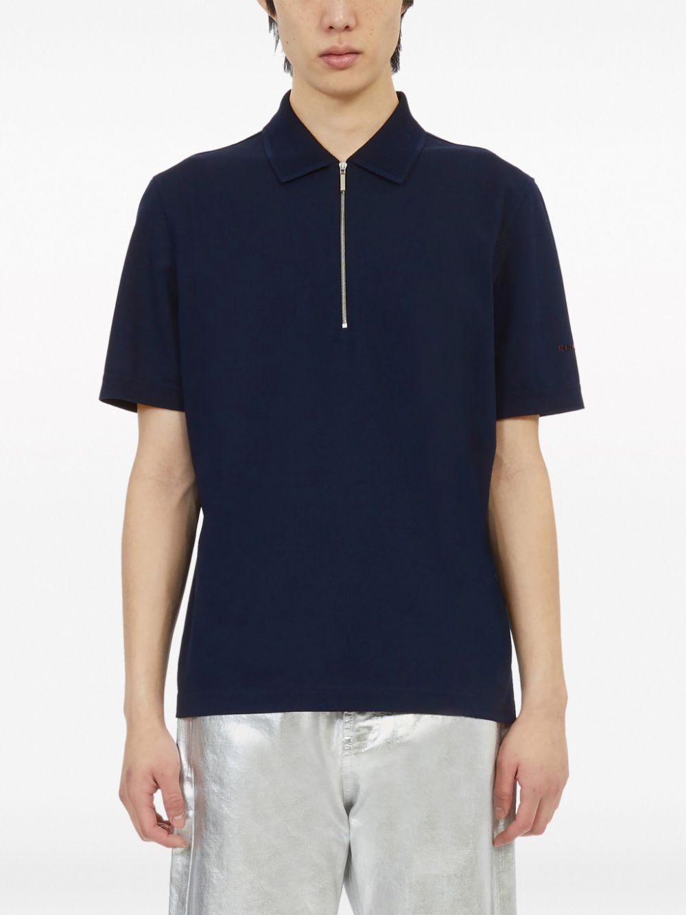 Ferragamo T-shirts and Polos Blue-Topwear-Ferragamo-S-Urbanheer