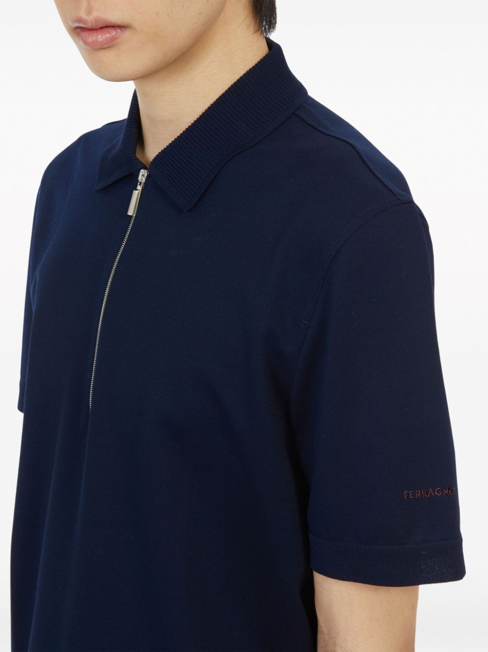 Ferragamo T-shirts and Polos Blue-Topwear-Ferragamo-S-Urbanheer