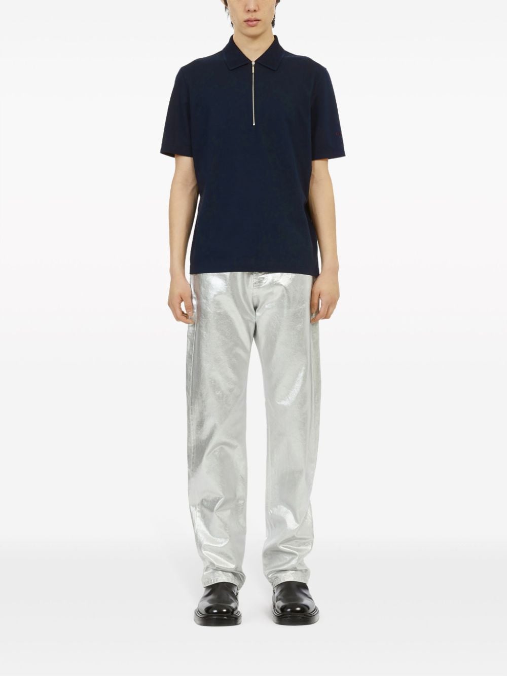 Ferragamo T-shirts and Polos Blue-Topwear-Ferragamo-S-Urbanheer