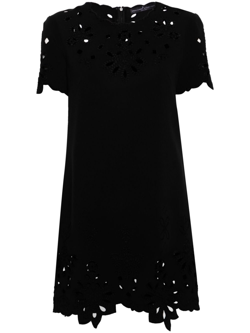 Ermanno Scervino Embroidered cotton short dress-Dresses-Ermanno Scervino-40-Urbanheer