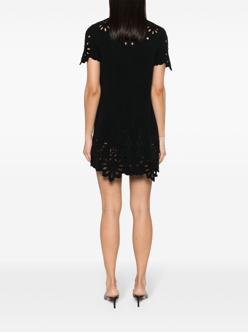 Ermanno Scervino Embroidered cotton short dress-Dresses-Ermanno Scervino-40-Urbanheer