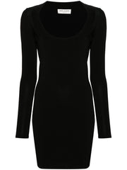 Saint Laurent Décolleté Mini Dress