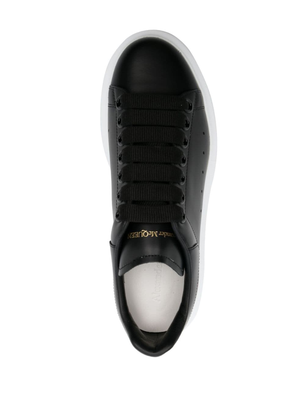 Alexander McQueen Black Leather Sneakers-Sneakers-Alexander Mcqueen-35.5-Urbanheer