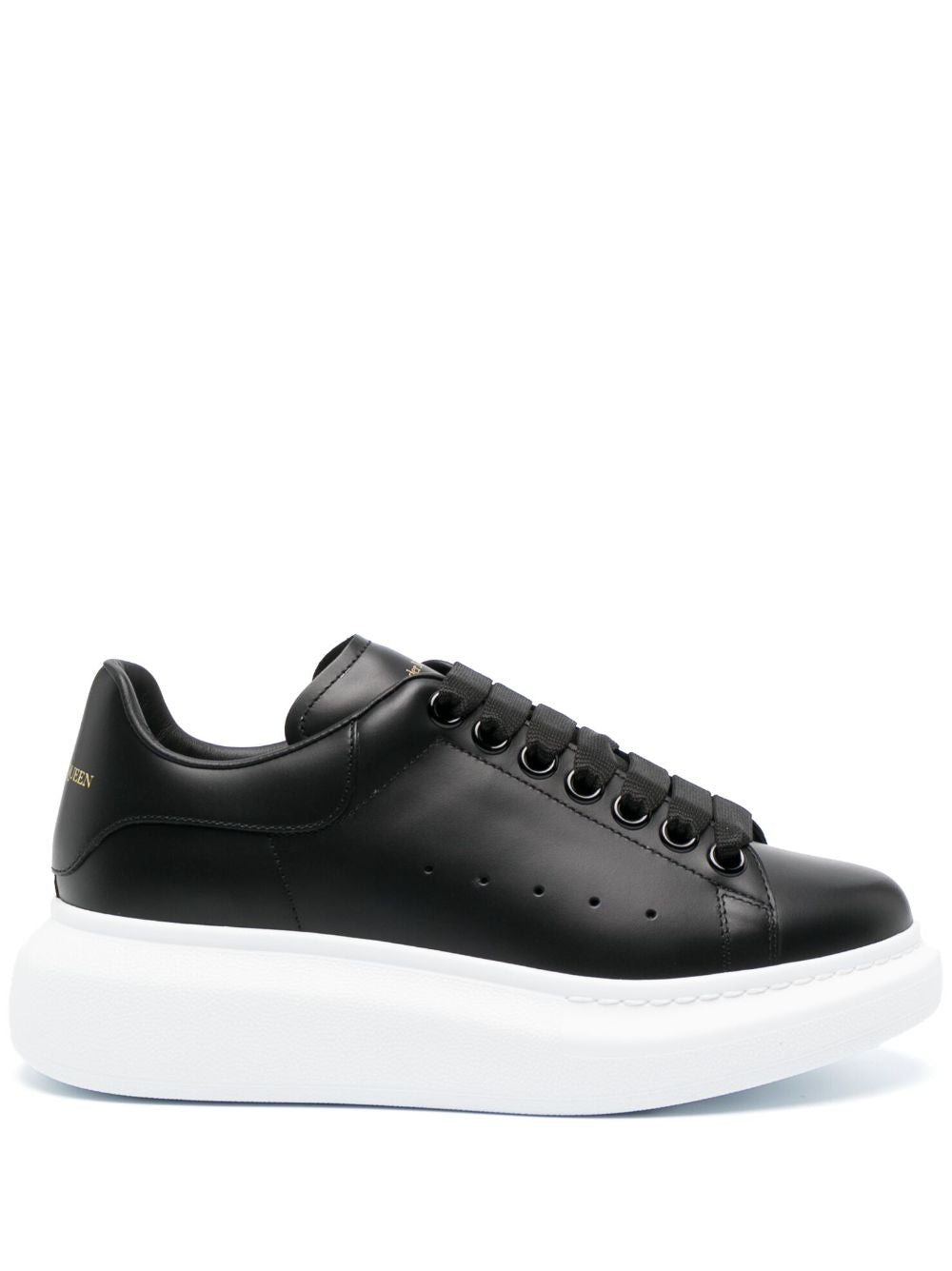 Alexander McQueen Black Leather Sneakers-Sneakers-Alexander Mcqueen-35.5-Urbanheer
