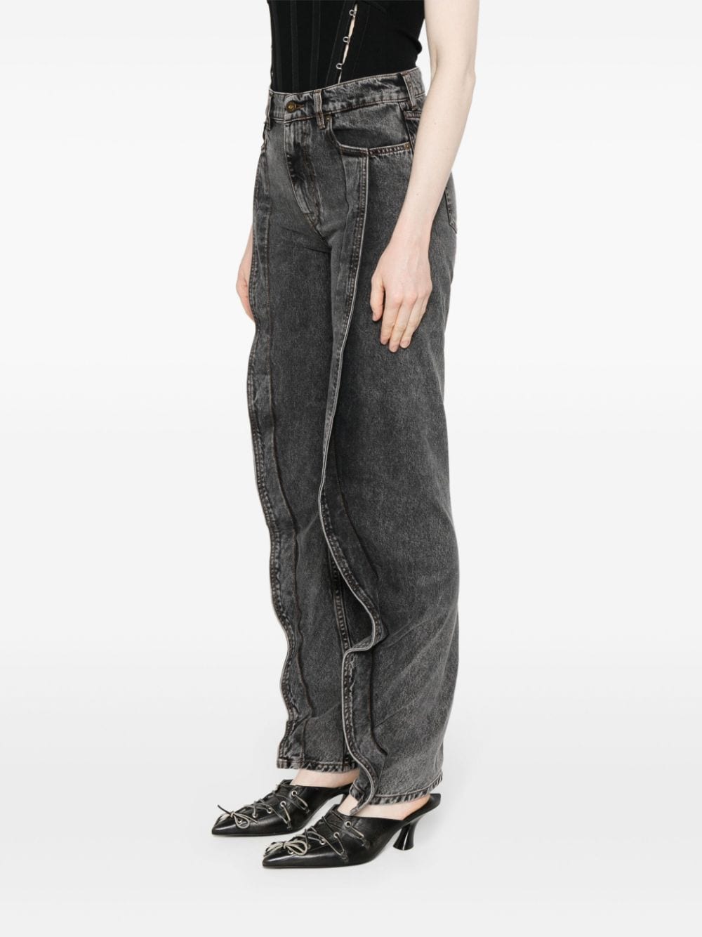 Y/PROJECT Jeans Black-Jeans-Y/Project-27-Urbanheer