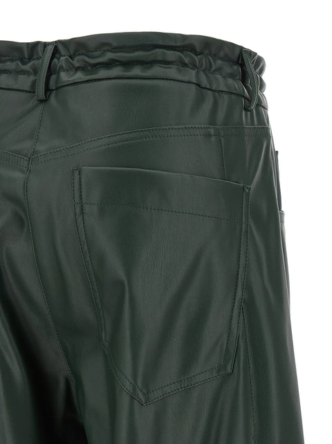 Nude Faux Leather Trousers