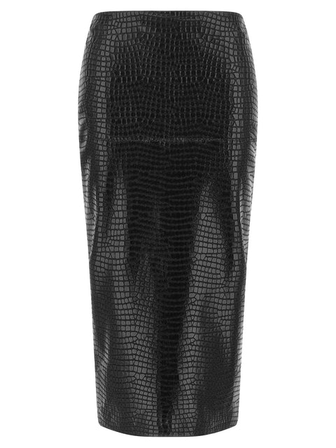 Nude Sheath Skirt
