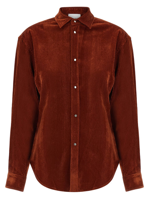 Nude Velvet Shirt