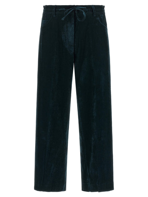 Nude Velvet Pants