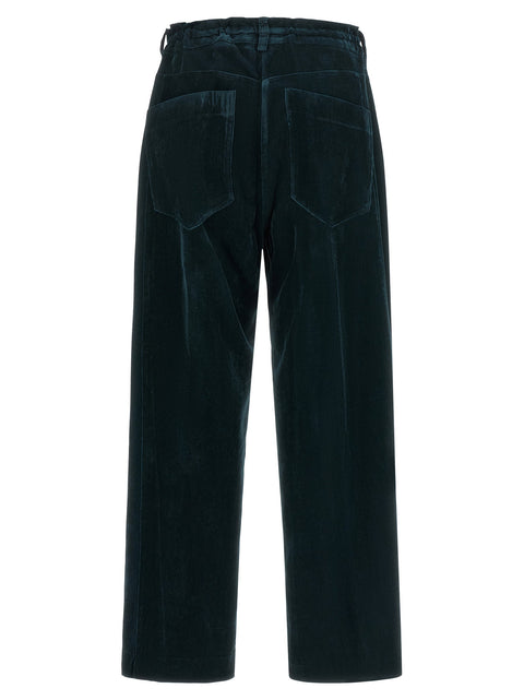 Nude Velvet Pants