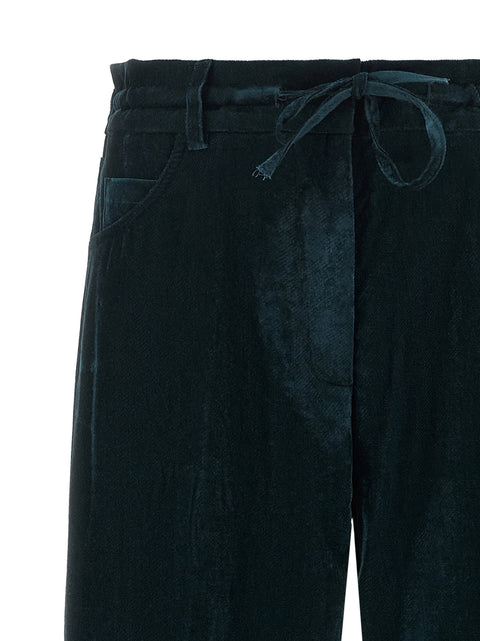 Nude Velvet Pants