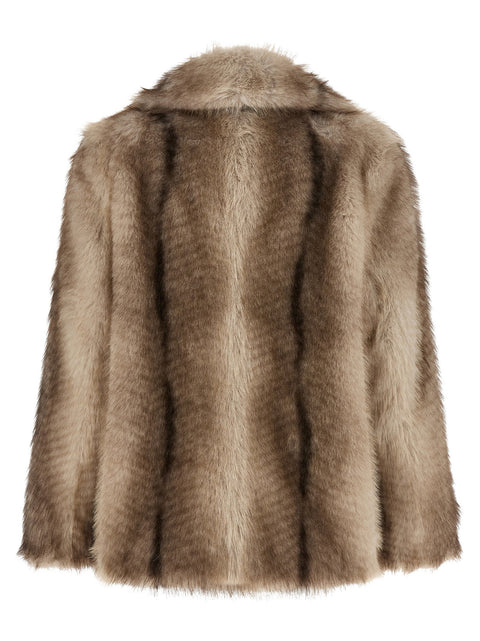 Nude Faux Fur Jacket