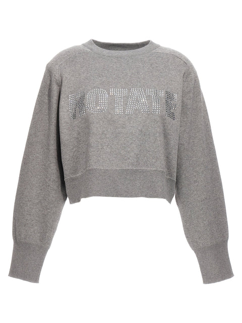 Rotate Birger Christensen Firm Knit Cropped Sweater