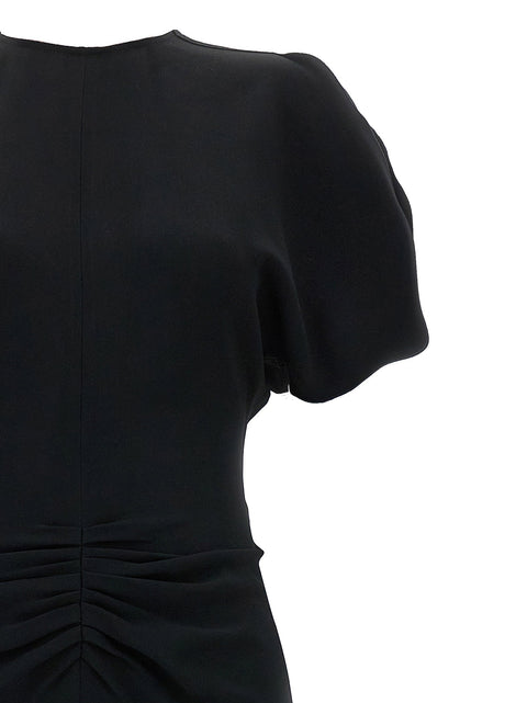 Victoria Beckham Gathered Waist Midi Dress
