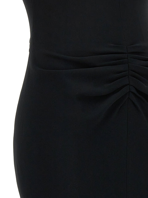 Victoria Beckham Gathered Waist Midi Dress