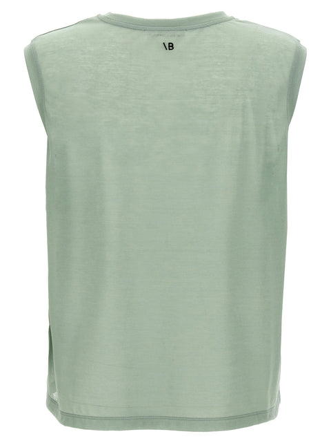 Victoria Beckham Logo Embroidery Top