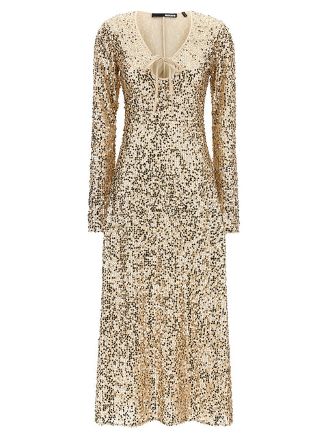 Rotate Birger Christensen Net Sequins Midi Dress