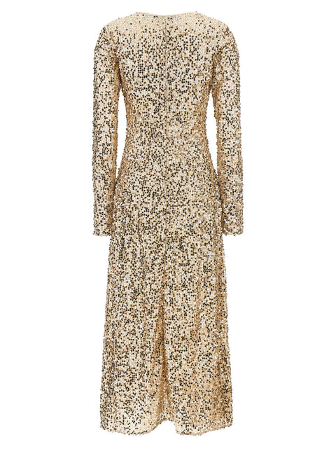 Rotate Birger Christensen Net Sequins Midi Dress