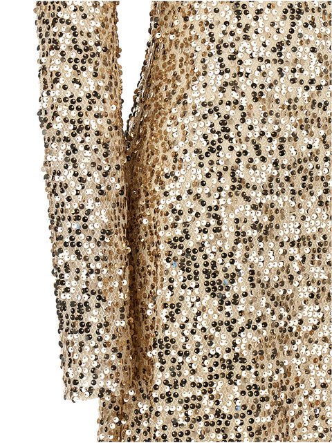 Rotate Birger Christensen Net Sequins Midi Dress