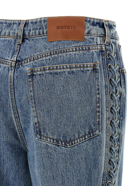 Rotate Birger Christensen Laced Straight Leg Jeans