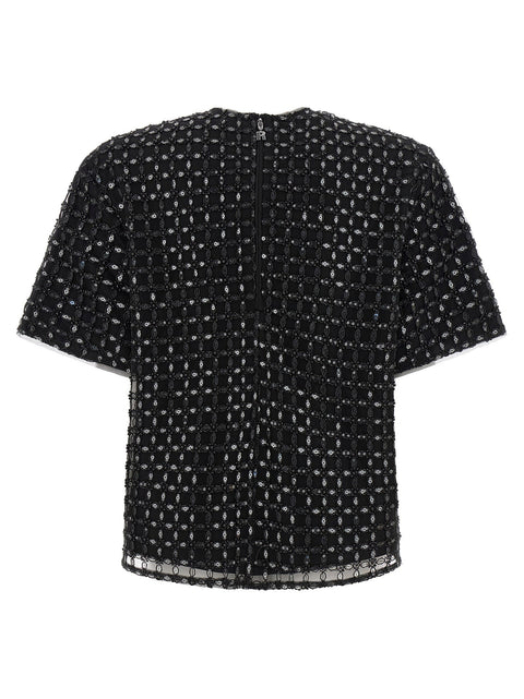 Rotate Birger Christensen Beaded Oversize Top