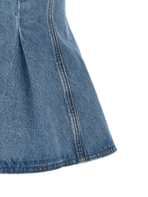 Rotate Birger Christensen Flared Denim Top