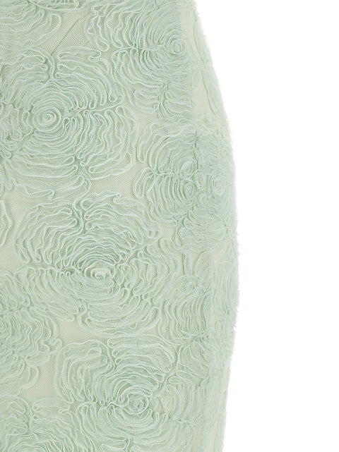 Rotate Birger Christensen Flower Mesh Flounce Dress
