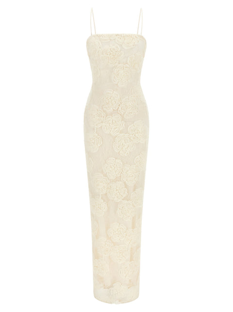 Rotate Birger Christensen Flower Mesh Tube Dress