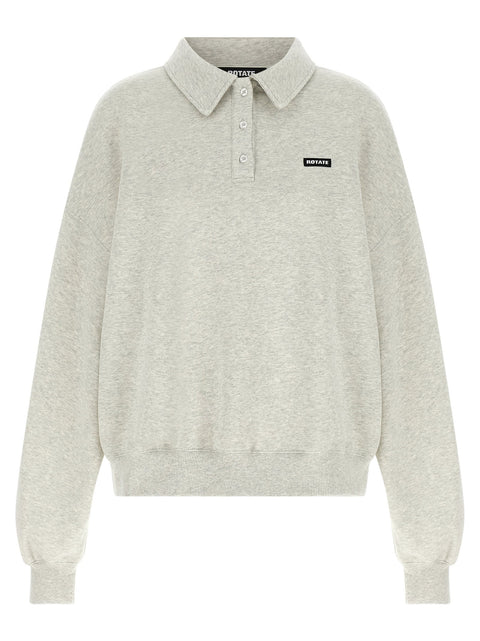 Rotate Birger Christensen Fleece Polo Shirt