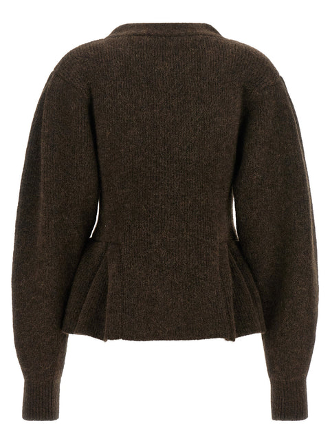 Rotate Birger Christensen Peplum Fund Cardigan