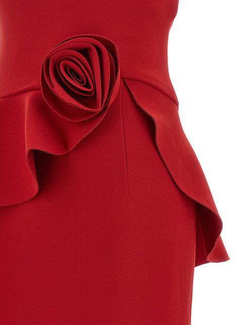Rotate Birger Christensen 3d Floral Detail Dress
