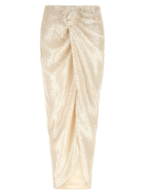 Rotate Birger Christensen Sequins Knot Skirt