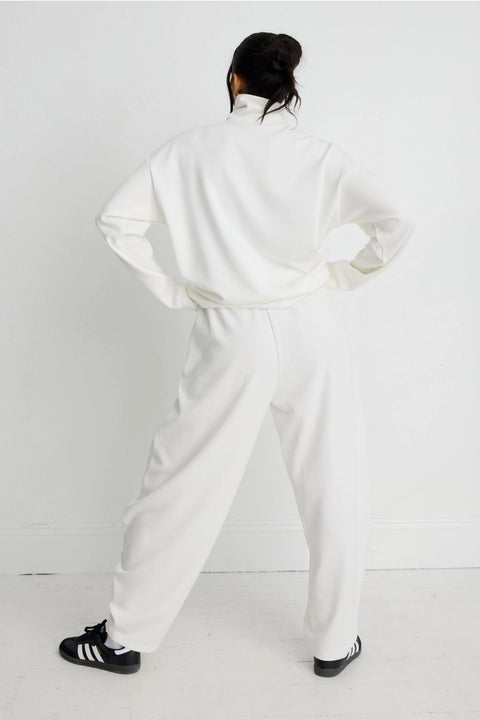 Soft Luxury Barrel Leg Track Pant