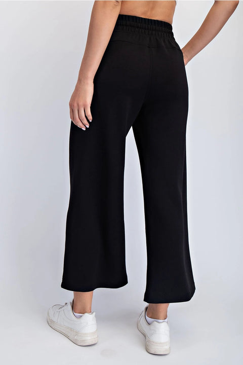 Modal Scuba Cropped Wide Pant