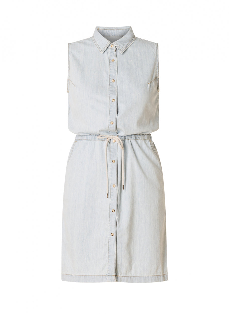 Maureen Denim Sleevless Dress-Clothing - Women-Yest-2-Urbanheer