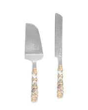 Mother Of Pearl Cake Server Set-Tiramisu-Urbanheer
