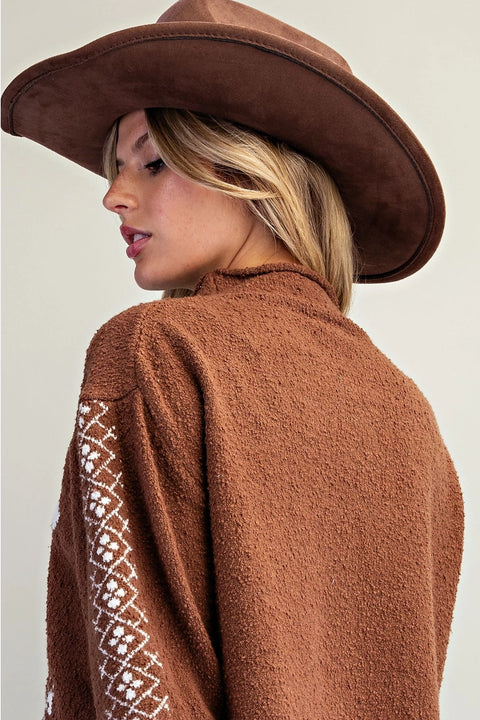 Western Horse Graphic Knit Sweater