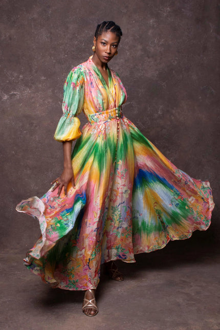 Elysian Silk Linen Organza Dress-Clothing - Women-La fuori-Urbanheer