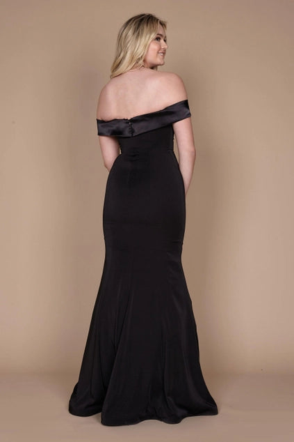 Dylan & Davids Long Formal Black Mermaid Dress-Dylan & Davids-Black-20-Urbanheer