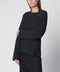 Victoria Beckham Ribbed Sweater in Burgundy Wool and Cashmere