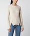 Victoria Beckham Ribbed Sweater in Beige Wool and Cashmere