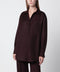 Victoria Beckham Virgin wool flannel shirt in acai