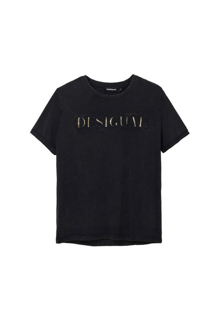 Desigual Women T-Shirt-Clothing T-shirts-Desigual-black-XS-Urbanheer